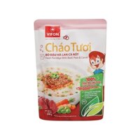 4 GÓI Cháo tươi bò, đậu Hà Lan, cà rốt Vifon gói 240g