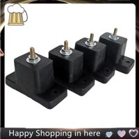 4 Gói Đệm Điều Hòa Không Khí Cao Su Chống Sốc Chống Rung Miếng Lót Cách Ly Giá Đỡ Màu Đen