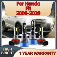4 H4 H11 LED Đèn Pha Ô Tô 180W Công Suất Cao Tự Động Sương Mù Cho Xe Honda Fit 2006 2007 2008 2009 2010 2011 2012 2013 2014 15-2020