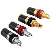 4 HiFi Âm Thanh Ràng Buộc Bài Sợi Carbon Khuếch Đại Bộ Giải Mã Loa Thiết Bị Đầu Cuối Y Spade & Chuối Cắm Ổ Cắm