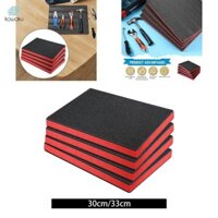 4 Hộp Dụng Cụ Xốp Chèn Thiết Thực Có Thể Cắt Đóng Gói Miếng Bọt Cho Hộp Đựng Máy Ảnh Vận Chuyển Đệm Thủ Công DIY Để Bàn Thu Nhỏ