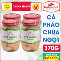 4 Hũ Cà Pháo Muối Ngâm Chua Ngọt Sông Hương Foods Hũ 370g - Ăn kèm cơm , bún , phở , mì tôm , ăn vặt , thịt nướng