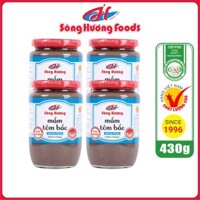 4 Hũ Mắm Tôm Bắc Sông Hương Foods Hũ 430g - Ăn kèm bún đậu , chấm xoài , thịt luộc , nấu bún riêu , kho thịt