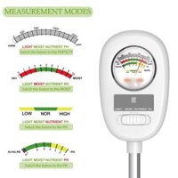 4-in-1 Multifunctional Soil Tester with Light Moisture Nutrient and PH Detection Ideal for Indoor Plants Greenhouses and