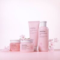 [4 Items] Bộ Dưỡng Ẩm, Trắng Da Chiết Xuất Lá Hoa Anh Đào Innisfree Jeju Cherry Blossom Cream Duo Set