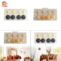 4 Khăn Trải Bàn Trọng Lượng Đá Cẩm Thạch Bóng Móc Treo Với Kẹp Kim Loại Trang Trí Bàn Đá Cho Sân Vườn Cờ Đảng