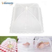 4 Kích Cỡ Di Động Có Thể Gập Lại Lưới Thực Phẩm Có Thể Tháo Rời Có Viền Ren / Nhà Bếp Dã Ngoại Ngoài Trời Chống Côn Trùng Lưới Bao Phụ Kiện
