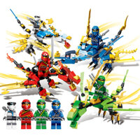 4 Kiểu / bộ Ninjago Dragon Jay Kai Zane Lioyd Ninja Movie Minifigures Khối Xây Dựng Bộ Educa