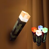 4 Màu Minecraft Sạc Đèn Ngủ Minecraft Game Đèn Pin Đèn Trang Trí Phòng Ngủ Đèn Ngủ