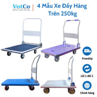 4 Mẫu Xe Đẩy Hàng 300kg (T430/.1/.3/.6) - Tiện Dụng, Độ Bền Cao, Mềm Di Chuyển Êm, Giảm Tiếng Ồn Tối Đa - VotCo Store