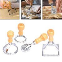 4 Máy cắt Ravioli với bộ bánh xe lăn cho bánh quy Tortellini