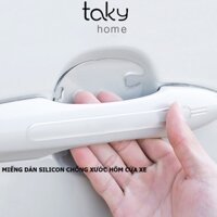 4 Miếng Dán Silicone Chống Xước Hõm Tay Nắm Cửa ôtô, Bảo Vệ Hõm Cửa Tránh Chầy Xước, Tiện Dụng, Dễ Dán. TakyHome 9000
