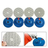 4 Miếng Đánh Bóng Ướt 3Inch Đĩa Chà Nhám Bánh Xe Mài Đá Granite Đá Cẩm Thạch