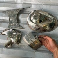 4 miếng inox hàng cũ zin tháo xe novo 4 LX 135 yamaha