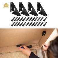 4 Miếng Nặng Gusset Khớp Bẫy Mã Góc Dễ Dàng Lắp Đặt Thép Dày Chân Đế Góc Nẹp Cho Ghế Giường