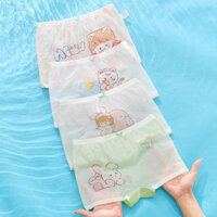 4 Miếng Quần Lót Boxer Lụa Băng Cho Bé Gái Quần Lót Cao Cấp Cho Bé Gái 2-10 Tuổi