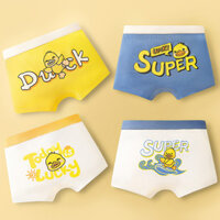 4 Miếng Quần Lót Trẻ Em Cotton Nguyên Chất Bé Trai Boxer Quần Short Học Sinh Quần Lót