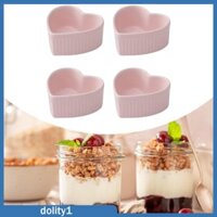 4 Miếng Ramekins Bộ Lò Nướng Gốm An Toàn Ramekin Bát Nhúng Nước Sốt Món Sứ Creme Ramekins Pudding Cốc Custard