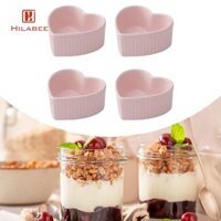 4 Miếng Ramekins Bộ Lò Nướng Gốm An Toàn Ramekin Bát Nhúng Nước Sốt Món Sứ Creme Ramekins Pudding Cốc Custard