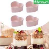 4 Miếng Ramekins Bộ Lò Nướng Gốm An Toàn Ramekin Bát Nhúng Nước Sốt Món Sứ Creme Ramekins Pudding Cốc Custard