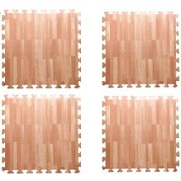 4 Miếng Thảm Xốp Lót Sàn Vân Gỗ