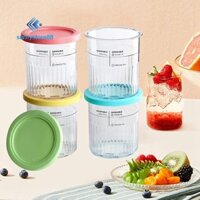 4 Miếng Và Nắp Kem Cho Kem Creami NC500 NC501 Hộp Bảo Quản Kem Tủ Đông Thực Phẩm