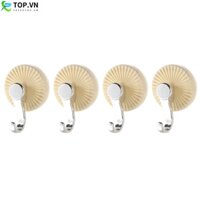 4 móc cốc hút - Giữ 3KG, chống nước, dễ lắp đặt và tái sử dụng [Yafeetop]