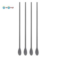 4 Muỗng Khuấy Cà Phê Silicon 11Inch Đũa Nấu Ăn Dài Hai Đầu Muỗng Trộn Đa Năng & Gậy Khuấy