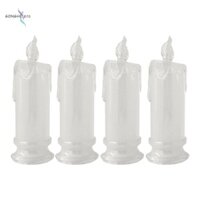 4 Nến LED không cháy, Nến trụ cột LED, Bao gồm pin, Trang trí cho Giáng sinh Halloween