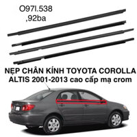 4 NẸP CHÂN KÍNH TOYOTA COROLLA ALTIS 2001-2013 mạ crom cao cấp giá rẻ chất lượng
