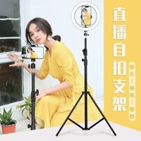 4 Người Khen ngợi Điện Thoại Di Động Đứng Phát Sóng Trực Tiếp Đa Năng Chân Máy Chụp Ảnh Lấp Đầy Ánh Sáng Selfie Stick Trọn Bộ Di Động Chuyên Dụng  #1P手机支架25.3.13#