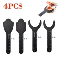 4 Nha Khoa Màu Đen Nền Hình Ảnh Bảng Tương Phản Với Quy Mô Nha Sĩ Dụng Cụ Chụp macro Miệng