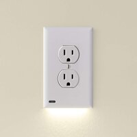 4 Pack - SnapPower GuideLight 2 for Outlets [New Version - LED Light Bar] - Night Light - Electrical Outlet Wall Plate With LED Night Lights - Auto...