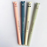 4 Pcs Cartoon Erasable Gel Pen Blue Black Ink Gel Pen Art Set School Office Stationery Writing SupplyCreative Gifts fo