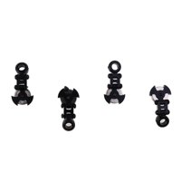 4 Pcs RC Car Metal Remote Control Drift Cars Shell Magnet Stealth Body Contact Post Shell Column for 1/10 Axial SCX10(Black)