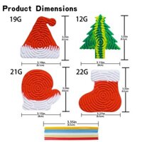4-piece Sensory Activity Board Christmas Silicone Stress Relief Toy Set