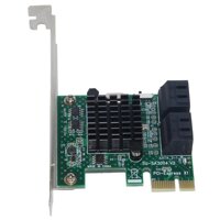 4 Port Sata 3.0 To Pcie Expansion Card Pci Express Pci E Sata Adapter Pci-E Sata 3 Converter for Hdd Ssd Ipfs Mining