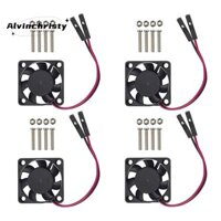 4 Quạt Làm Mát CPU Không Chổi Than Tản Nhiệt Tản Nhiệt 3.3V 5V Cho Raspberry Pi4 Pi3 B +, Pi 3, Pi 2, Pi 1 B +