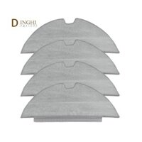 4 Rags Cho RoboVac L35 Hybrid / L35 Lai Khô Và Ướt Sử Dụng Lau Nhà Vải Miếng Lót Làm Sạch Sàn Phụ Kiện Thay Thế