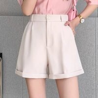 (4 SIZE ) Q401-Quần Short nữ lật lai cơ bản LAMO