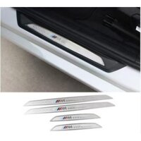 4 Tấm chắn cửa ô tô bằng thép không gỉ cho BMW M M3 M5 X1 X3 X5 X6 E90 E91 E92 E93 M3 E60 Con dấu chống trầy xước Bảo vệ đường
