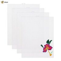 4 Tấm Vải Lưới Nhựa 7 Đếm, Lưới Mắt Thêu, Thủ Công Sợi Acrylic, Dự Án Móc Đan .vn