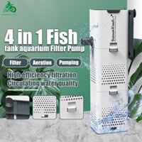 4 trong 1 bể cá chìm lọc bể cá bơm oxy không khí bên trong máy bơm và bộ lọc bể cá