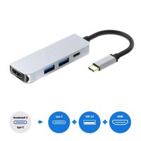 4 Trong 1 Loại C HUB Chia HDMI 4K Với 2 Cổng USB 3.0 Và PD Cổng Sạc USB C multiport Adapter Cho Macbook Pro 2016 2017 Google Chromebook Samsung Galaxy S8/S8 +/S9/S9 +/Note 8