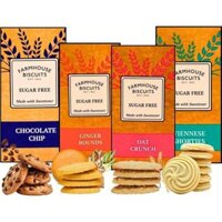 4 VỊ BÁNH QUY KHÔNG ĐƯỜNG Farmhouse cho người TIỂU ĐƯỜNG – ĂN KIÊNG – GIẢM CÂN, 150g