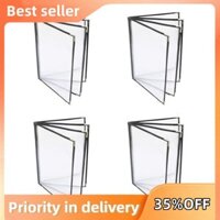 4 Vỏ Menu, Vỏ Menu 8.5X11Inch, Giá Đỡ Menu 4 Trang 8 View, Vỏ Menu Nhà Hàng Cho Giấy Kích Thước A4, Sách Thực Đơn Dễ Dàng Lắp Đặt