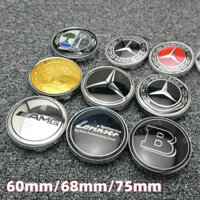 4 Xe Mercedes Bánh Xe Trung Tâm Trung Tâm Mũ Bao 60mm 68mm 75mm Tự Động Biểu Tượng Bánh Xe Vành HubCap Viền Để Thích Ứng BRABUS Mercedes     nz AMG Affalterbach C200 E300L ML350 C300 E260 CLA