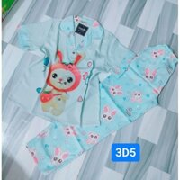 (40-55kg)Đồ bộ nữ pijama lụa Mango tay ngắn quần dài siêu hót 3D5