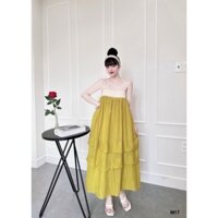 🏆40-70KG🏆 ĐẦM XÒE BABY DOLL SUÔNG DÀI BIGSIZE 2 DÂY CÚP NGỰC XANH BƠ HỞ LƯNG MAXI ĐI BIỂN ĐẦM ĐI BIỂN DẠO PHỐ NYLA