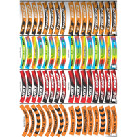 40 bộ tem mâm trùm xe máy 16 miếng full 2 bánh trước sau. Decal trùm vành